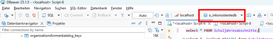 Tabelle Schuljahresabschnitte