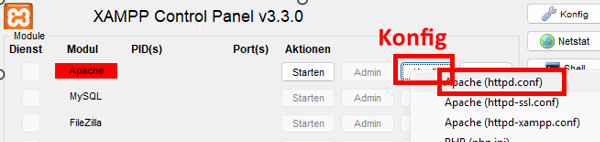 Portänderung für http