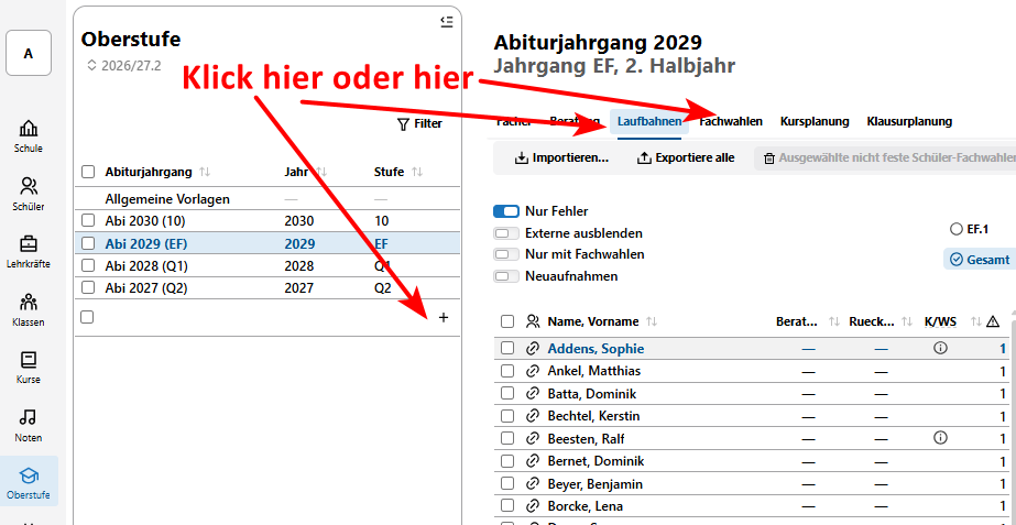 Fehlermeldung